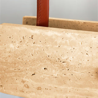 Linear Tile Travertine Pendant Lamp