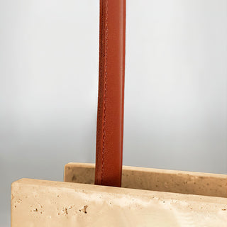 Linear Tile Travertine Pendant Lamp