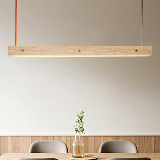 Linear Tile Travertine Pendant Lamp