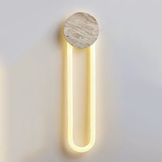 Long Strip Ra Travertine Wall Lamp