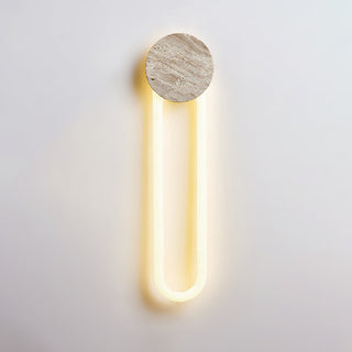 Long Strip Ra Travertine Wall Lamp