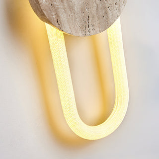 Long Strip Ra Travertine Wall Lamp