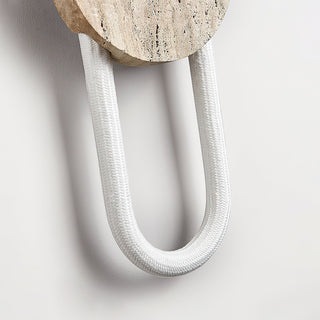 Long Strip Ra Travertine Wall Lamp