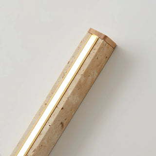 Long Strip Travertine Prometheus Wall Lamp