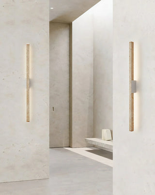 Long Strip Travertine Prometheus Wall Lamp