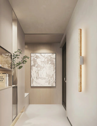 Long Strip Travertine Prometheus Wall Lamp