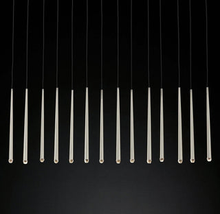 Long Dish Brass Art Crystal Chandelier