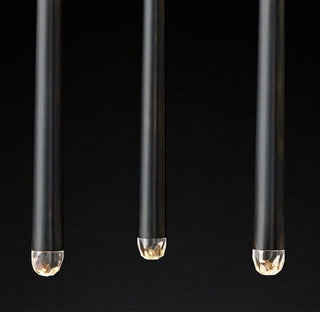 Long Dish Brass Art Crystal Chandelier