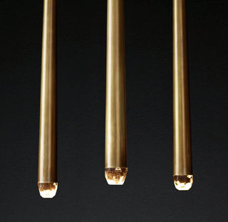 Long Dish Brass Art Crystal Chandelier