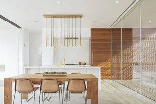 Long Dish Brass Art Crystal Chandelier