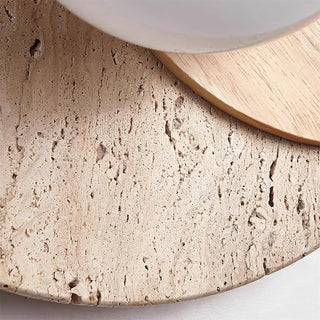 Lunar Eclipse Travertine Wall Lamp