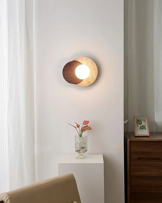 Lunar Eclipse Travertine Wall Lamp