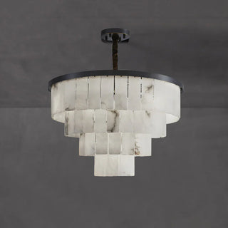 Luxurious Cascading Snow Plaster Chandelier