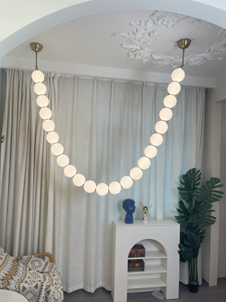 Luxurious Pearl Necklace Chandelier