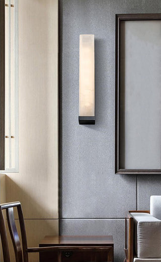 Luxurious Rectangle Alabaster Wall Lamp