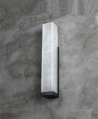 Luxurious Rectangle Alabaster Wall Lamp