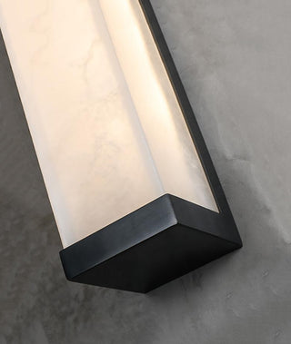 Luxurious Rectangle Alabaster Wall Lamp