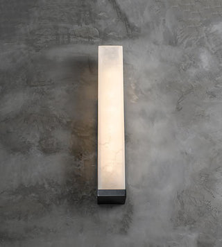 Luxurious Rectangle Alabaster Wall Lamp