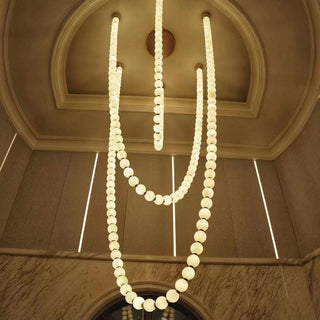 Luxurious Pearl Necklace Chandelier