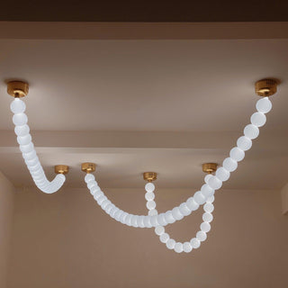 Luxurious Pearl Necklace Chandelier