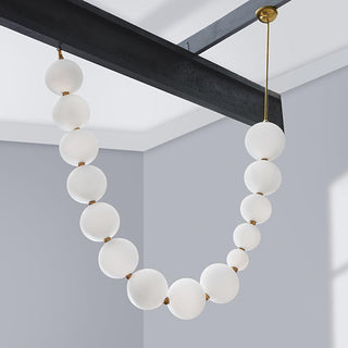 Luxurious Pearl Necklace Chandelier