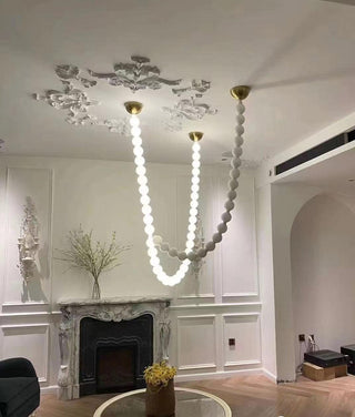 Luxurious Pearl Necklace Chandelier