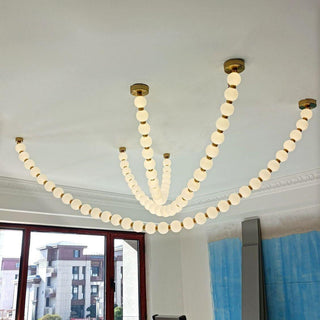 Luxurious Pearl Necklace Chandelier