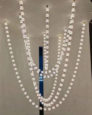 Luxurious Pearl Necklace Chandelier