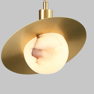 Luxury Alabaster Round Pendant Lamp