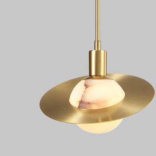 Luxury Alabaster Round Pendant Lamp