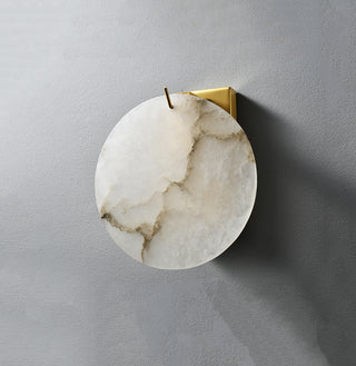 Luxury Alabaster Round Wall Light