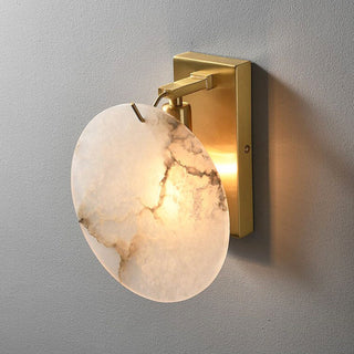 Luxury Alabaster Round Wall Light