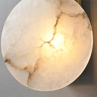 Luxury Alabaster Round Wall Light