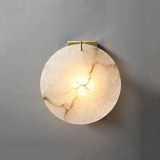 Luxury Alabaster Round Wall Light