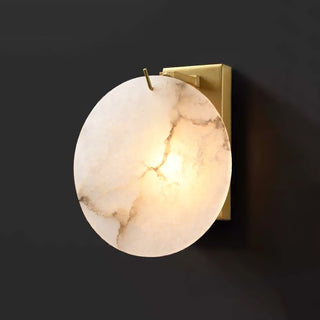 Luxury Alabaster Round Wall Light