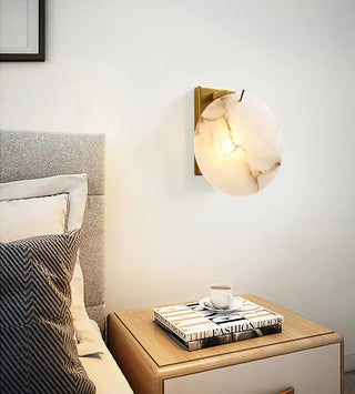 Luxury Alabaster Round Wall Light