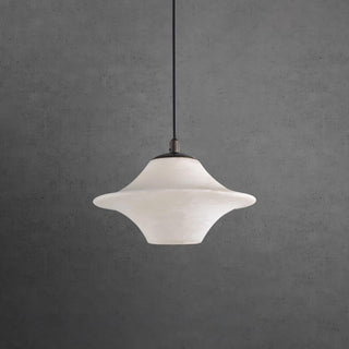 Luxury Alabaster Saucer Pendant Light