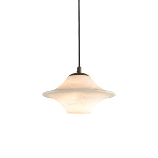 Luxury Alabaster Saucer Pendant Light