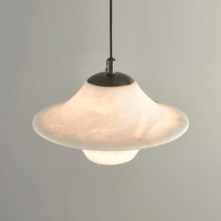 Luxury Alabaster Saucer Pendant Light