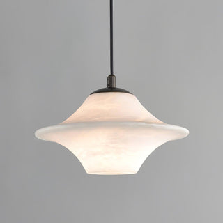 Luxury Alabaster Saucer Pendant Light