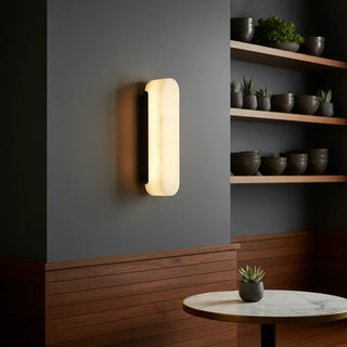 Luxury Alabaster Vertical Wall Lamp