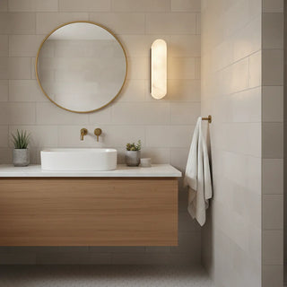 Luxury Alabaster Vertical Wall Lamp