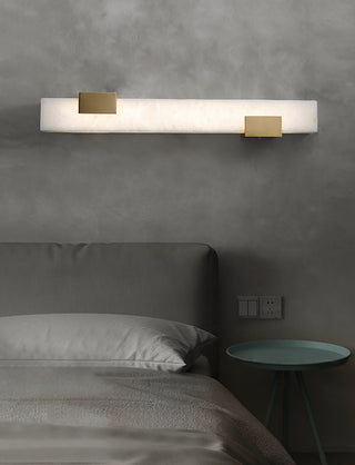 Luxury Rectangular Alabaster Wall Lamp