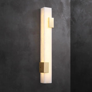 Luxury Rectangular Alabaster Wall Lamp