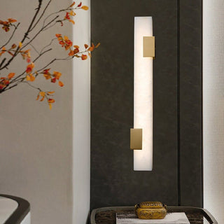 Luxury Rectangular Alabaster Wall Lamp