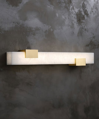 Luxury Rectangular Alabaster Wall Lamp