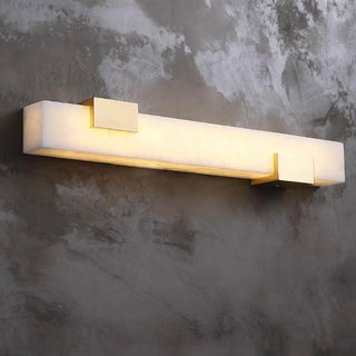 Luxury Rectangular Alabaster Wall Lamp