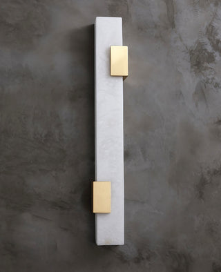 Luxury Rectangular Alabaster Wall Lamp