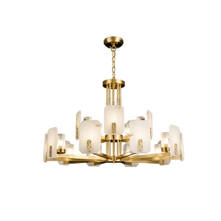 Marble Chandelier Copper Luxury