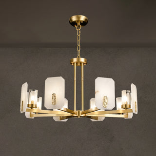 Marble Chandelier Copper Luxury